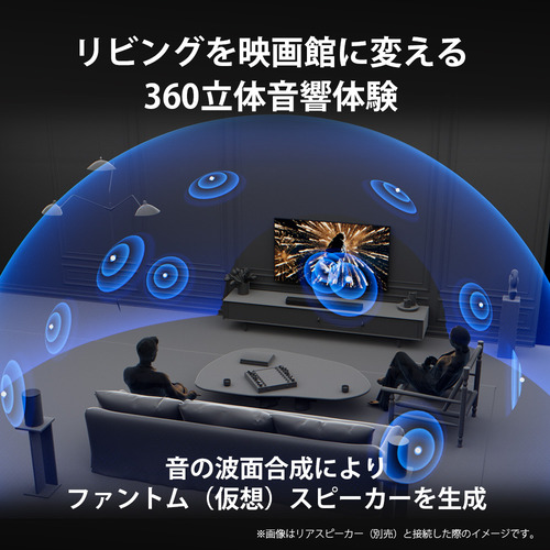 ソニー HT-A7100 サウンドバー 360 Spatial Sound Mapping対応 スピーカーユニット9基搭載_3