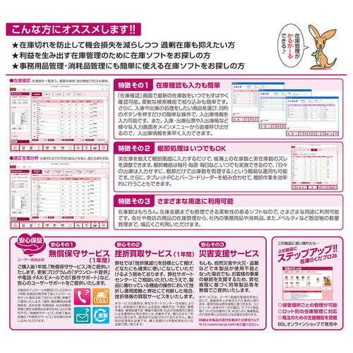 BSLシステム研究所 かるがるできる在庫26 在庫管理+棚卸 シリアル版 Windows対応_1