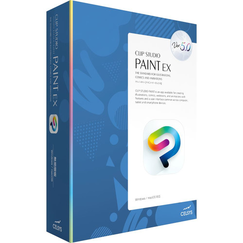CELSYS CES-10250 CLIP STUDIO PAINT EX Ver.5.0 買い切り版パッケージ Windows mac対応