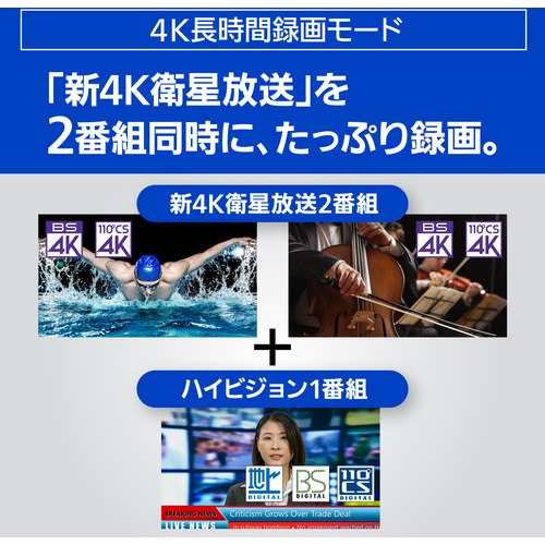 概要 4Kチューナー内蔵ディーガ DMR-4T203 | ブルーレイ・DVD