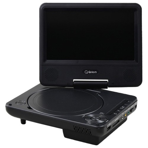 ヤマゼン CPD-N70B 7インチ ポータブルDVDプレーヤー Qriom ブラックの通販は