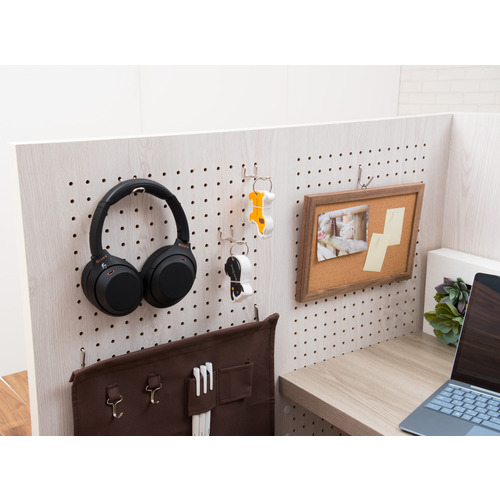 パーテーションデスク room.s 深井無線工業 ホワイトアッシュ／グレー