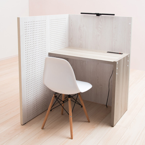 パーテーションデスク room.s 深井無線工業 ホワイトアッシュ／グレー