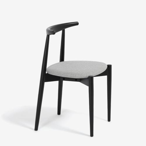 大塚家具 秋田木工曲木椅子 ダイニングチェア「No.0808」 ブナ材ブラック／布A-16 36,300円