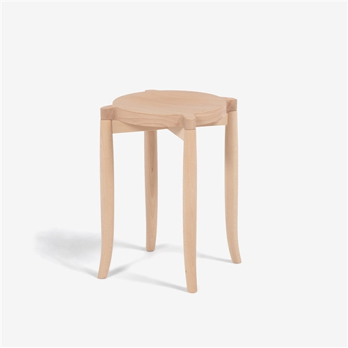 大塚家具 秋田木工 スツール 「209EB」 ブナ材 白木塗装 の通販はau