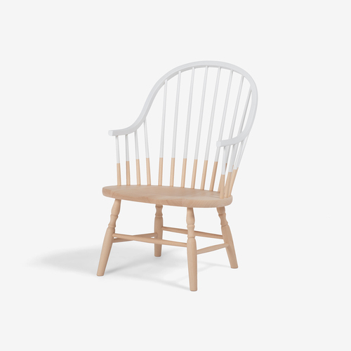 大塚家具 ラウンジチェア「500EB」ブナ材 EBホワイト色 の通販は