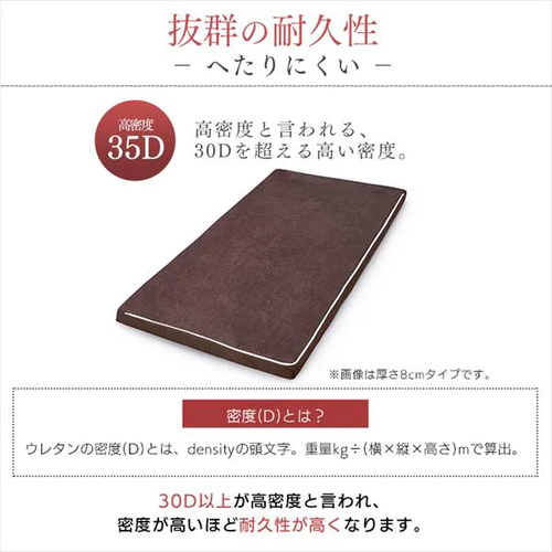 【期間限定大特価】[セミダブルタイプ 厚8]アイリスオーヤマ(IRIS) MAKK8-SD 高反発マットレス_5