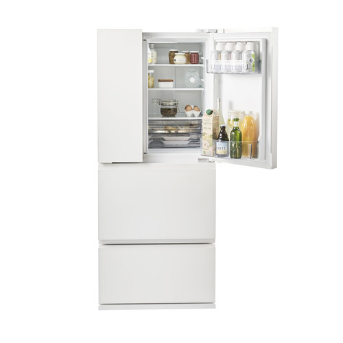 無料長期保証】ツインバード HR-E935W 4ドア冷蔵庫 背伸びせず使える