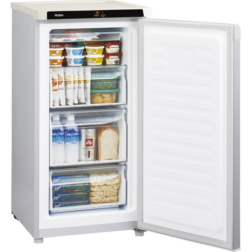 Haier JF-NU102D-W 1ドア冷凍庫 (102L・右開き) ホワイト JFNU102DWの 