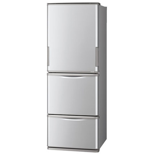 シャープ 冷蔵庫 350L 2016年製 Amazon.co.jp: シャープ 350L 3ドア冷蔵庫（シルバー系）SHARP