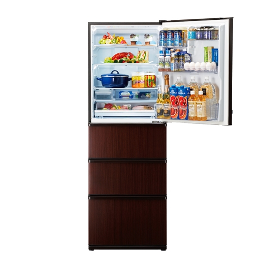 アクア 冷蔵庫 430L 右開き 4ドア 幅60cm ローボディ LED庫内灯 おい 