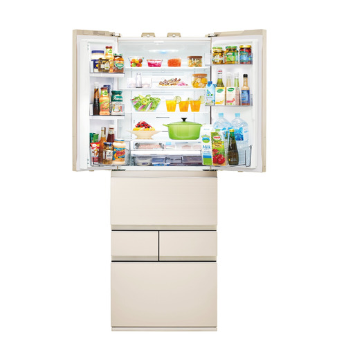 東芝 6ドア冷蔵庫 GR-W460FZ(ZH) 東芝 TOSHIBA 冷蔵庫 6ドア VEGETAベジータ 幅65cm 461L フレンチドア