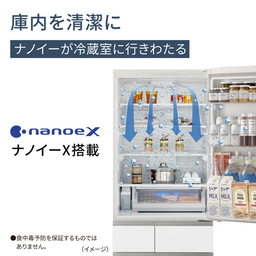 無料長期保証】パナソニック 冷蔵庫 457L 左開き 5ドア 幅60cm 真ん中