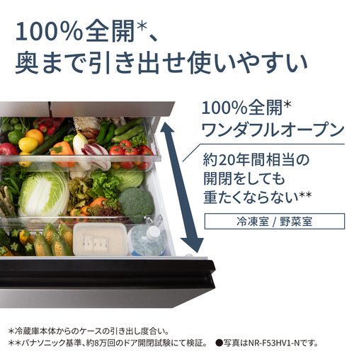 無料長期保証】パナソニック 冷蔵庫 525L 観音開き 6ドア 幅65cm