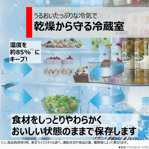 無料長期保証】東芝 冷蔵庫 551L 観音開き 6ドア 幅68.5cm 摘みたて 
