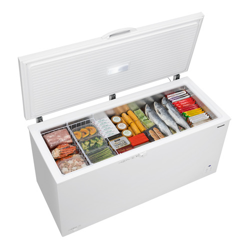 【無料長期保証】パナソニック 冷凍庫 500L 上開き 幅165cm 省エネ フォースター LED 直冷式 NR-FC50M1-W ホワイト系 2024年