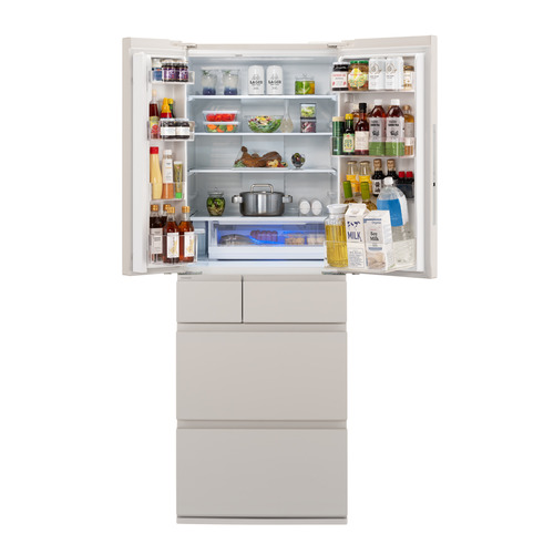 無料長期保証】パナソニック 冷蔵庫 490L 観音開き 6ドア 幅65cm