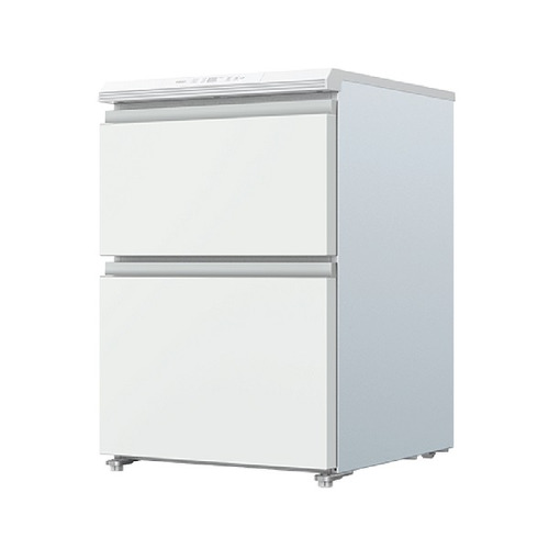 AQUA AQF-DFA15R(W) ファン式冷凍庫 2ドア 引き出しタイプ 145L サテンホワイト