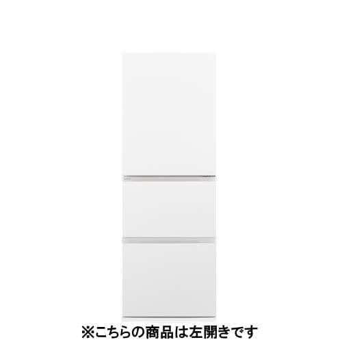 パナソニック 冷蔵庫 326L 左開き 3ドア 幅60cm うす型 シンプルデザイン 大容量野菜室 NR-C33ES2L-W ホワイト系