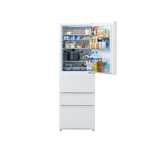 アイリスオーヤマ 冷蔵庫 371L 右開き 4ドア 幅60cm 急冷モード ファン式自動霜取り IRSN-37A-W ホワイト系_6