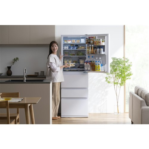 アイリスオーヤマ 冷蔵庫 371L 右開き 4ドア 幅60cm 急冷モード ファン式自動霜取り IRSN-37A-W ホワイト系_7