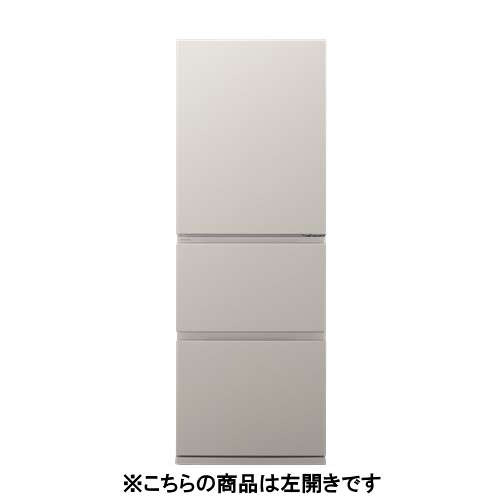 【無料長期保証】パナソニック 冷蔵庫 326L 左開き 3ドア 幅60cm うす型 シンプルデザイン サクッと切れる微凍結 ナノイーX NR-C33JS2L-C ベージュ系