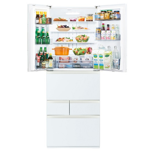 【無料長期保証】東芝 冷蔵庫 601L 6ドア 観音開き 幅 68.5cm 摘みたて野菜室 速鮮チルド ベジータ GR-Y600FK(EW) ホワイト系