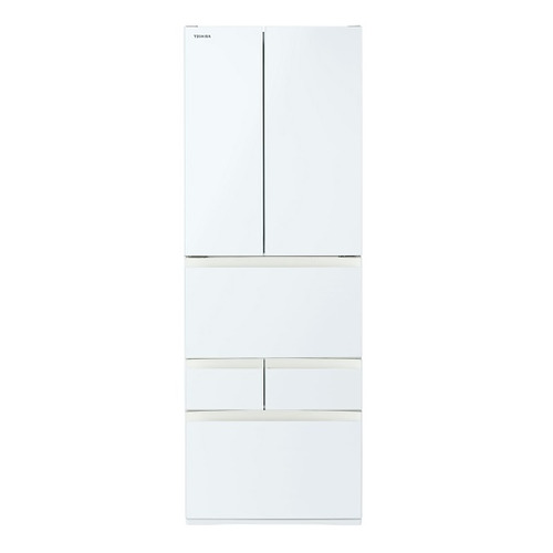 【無料長期保証】東芝 冷蔵庫 462L 6ドア 観音開き 幅 65cm 摘みたて野菜室 速鮮チルド ベジータ GR-Y460FK(EW) ホワイト系
