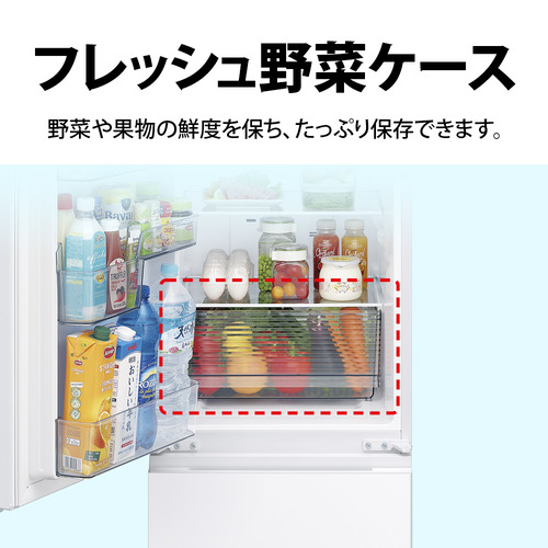 シャープ 冷蔵庫 179L 左右付替 2ドア 幅49.5cm つけかえどっちもドア メガ冷凍室 ナノ低温脱臭触媒 SJ-TD18R-W ホワイト系_12