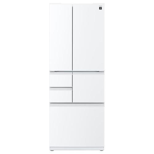 【無料長期保証】シャープ 冷蔵庫 502L 観音開き 6ドア 幅68.5cm プラズマクラスター 大容量冷凍室 雪下シャキット野菜室 SJFF50R ホワイト系 112,624円
