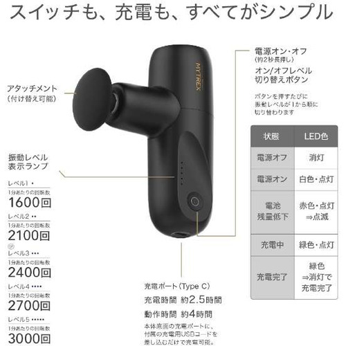 創通メディカル MTBY-RBM20B ハンディガン MYTREX マイトレックス ブラック_10