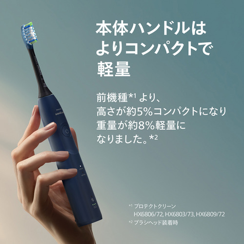 フィリップス HX7113／05 ソニッケアー 電動歯ブラシ 音波水流式 ネイビーブルー_3