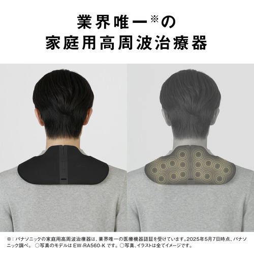 【継続期間押さえる差し上げ物差し上げ物】パナソニック EW-RA560-H 高周波和らげる器 コリコランワイド3D（肩専用） グレージュ EWRA560H