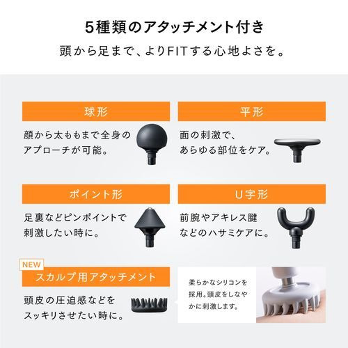 setsuplanning MT-RX2-24B-B REBIVE MINI XS コンパクトマッサージガン ブラック_15