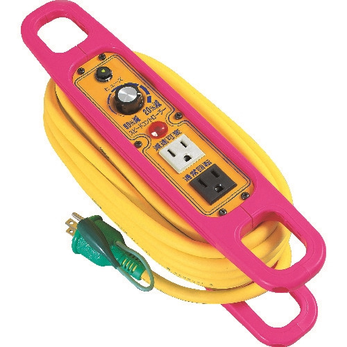 NICHIDO スピードコントローラー100V ハンドリールタイプ屋内型 10m アース付 サーキットブレーカ付 SH-E102
