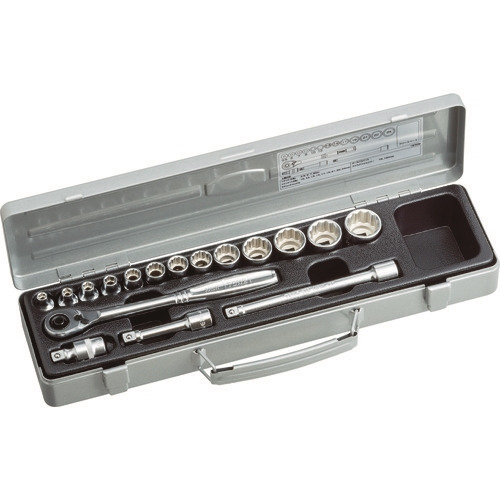 TONE ソケットレンチセット 差込角9.5mm 17点セット 6角(5.5mm~) 12角 1570M