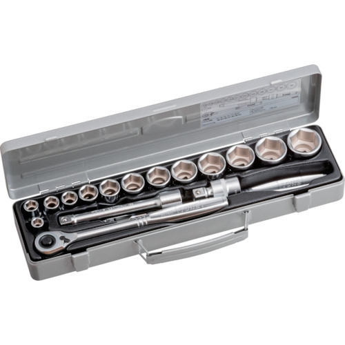 TONE ソケットレンチセット 差込角12.7mm 17pcs 6角(10mm~) 760MS