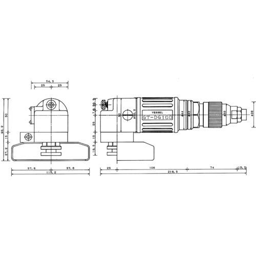 VESSEL エアーディスクグラインダーGTDG100 GT-DG100_1