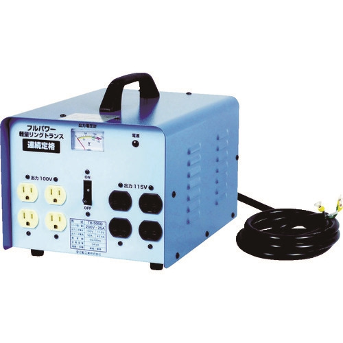 NICHIDO 変圧器 降圧専用トラパック 5KVA TB-500D 