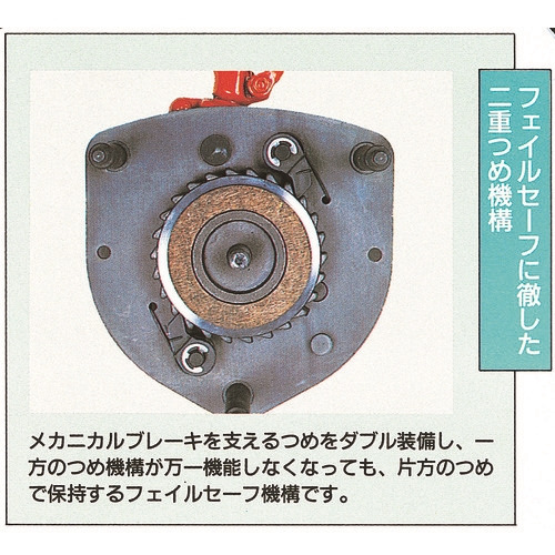 象印 スーパー100H級チェーンブロック1t・2.5m H-01025_2