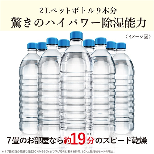 三菱電機 MJ-P180ZX-W 衣類乾燥除湿機 除湿能力：15.5L（50Hz）／18L 