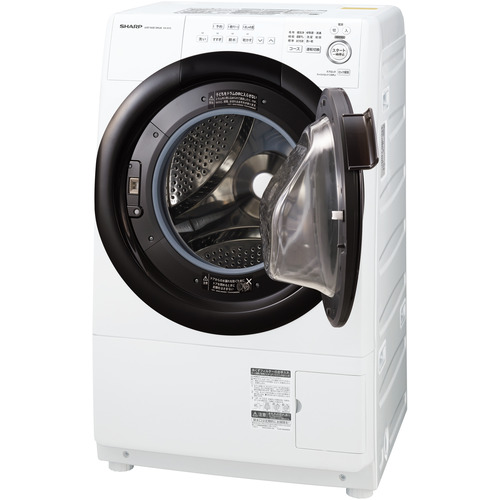 シャープ ES-S7G ドラム式洗濯乾燥機 (洗濯7kg・乾燥3.5kg) 右開き WR 