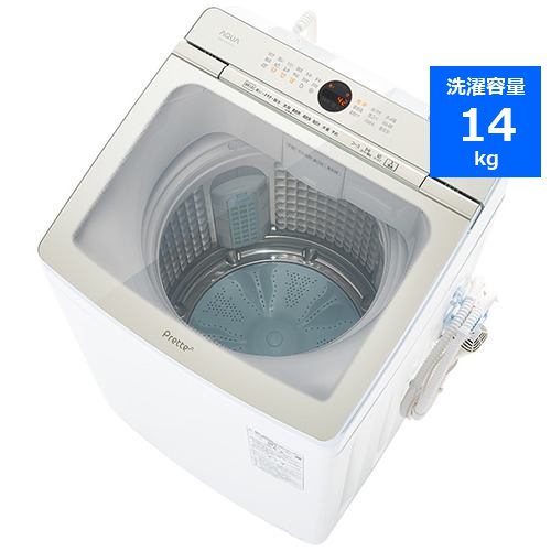 AQUA AQW-VA14N(W) 全自動洗濯機 Prette 洗濯14kg ホワイトAQWVA14N(W 