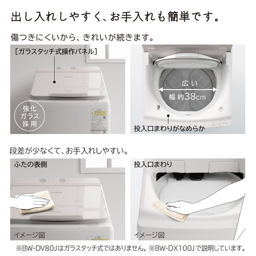 無料長期保証】日立 BW-DV80J 縦型洗濯乾燥機 (洗濯8.0kg・乾燥4.5kg