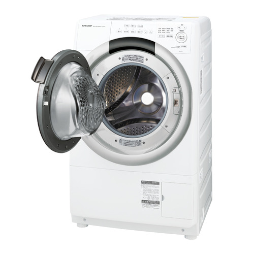 シャープ ドラム洗濯機 左開き 洗濯7.0kg 乾燥3.5kg 幅64cm コンパクト 