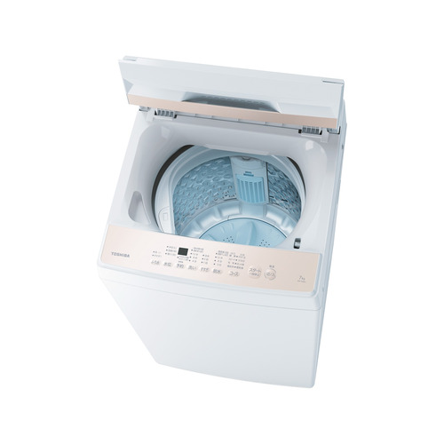 東芝 全自動洗濯機 洗濯：7.0kg 簡易乾燥 幅55.5cm Wシャワー洗浄 スピードコース 部屋干しモード AW-7GM4(W) ホワイト系