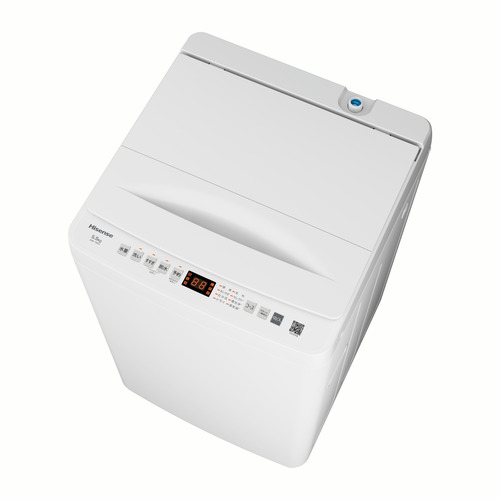 ハイセンス HW-T55J 全自動洗濯機 上開き 洗濯5.5kg 簡易乾燥(送風機能) ホワイト