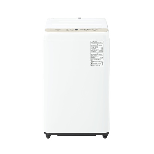 パナソニック 全自動洗濯機 洗濯：7.0kg 幅55.6cm ビッグウェーブ洗浄 立体水流 槽洗浄 NA-F7B5-C ベージュ系