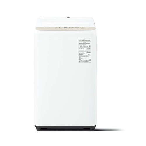 パナソニック 全自動洗濯機 洗濯：7.0kg 幅55.6cm ビッグウェーブ洗浄 立体水流 槽洗浄 NA-F7B5-C ベージュ系