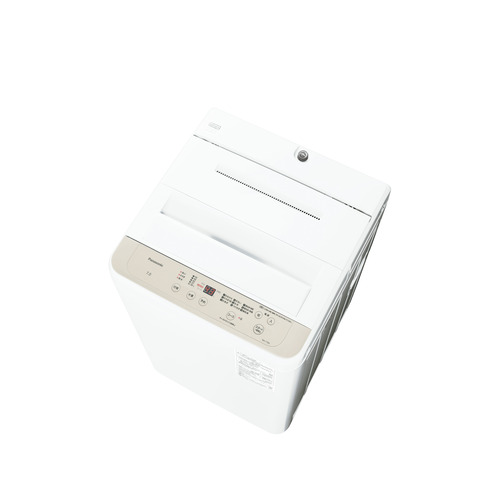 パナソニック 全自動洗濯機 洗濯：7.0kg 幅55.6cm ビッグウェーブ洗浄 立体水流 槽洗浄 NA-F7B5-C ベージュ系